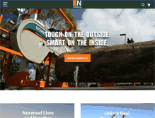 Tablet Screenshot of norwoodsawmills.com